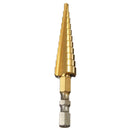 3-13mm HSS Titanium Coated Step Drill 1/4 Inch Hex Shank Step Drill Bit
