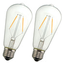 E27 LED 2W Warm White COB LED Filament Retro Edison Light Bulb AC110V AC220V