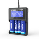 XTAR VC4 Battery USB Charger 4 Slots LCD Display Fast Charge Overheat Protection