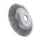 Drillpro 150mm Steel Wire Trimmer Head Derusting Weeding Wheel Grass Brush Cutter Dust Removal Weeding Tray Plate for Lawnmower