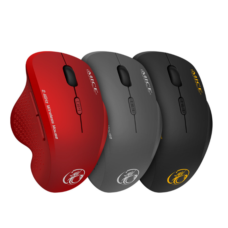 IMICE G6 2.4GHz Wireless 1600DPI Mouse Ergonomic Design 6 Buttons Optical Gaming Mouse