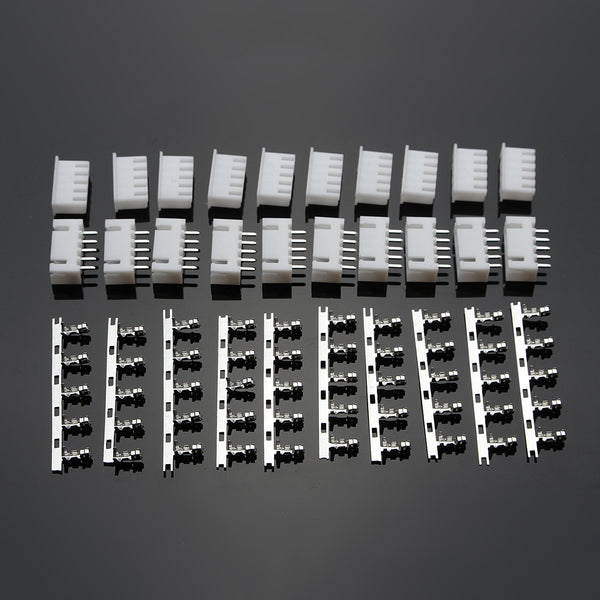 Excellway 10sets of 4S 5Pin 2.54mm Lipo Balance Jack Connector Plug Diy Housing Model Kit