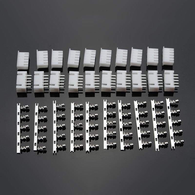 Excellway 10sets of 4S 5Pin 2.54mm Lipo Balance Jack Connector Plug Diy Housing Model Kit