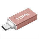 TOPK Type-C USB-C Male to USB Female Mini Type-C 3.1 OTG Adapter Converter For Xiaomi Mi5 Mi4c