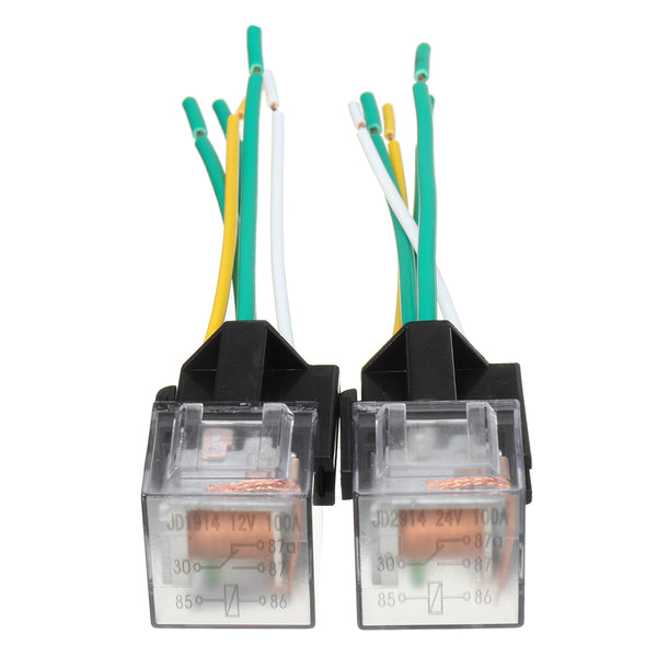 40A 12V 24V 5 Pins Relay And Hardness Socket Relay SPDT Control Device