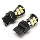 2pcs T20  Side Light Bulbs Lamps Canbus No Error W21 5W T20 6000K LED White Daytime DRL