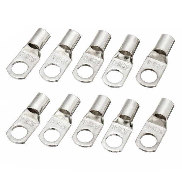 10 Pcs 16mmx8mm Copper Cable Lugs Electrical Terminal Block Wire Connectors
