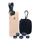 Apexel APL-DG5 5 in 1 Universal Fisheye Wide Angle Macro Telescope CPL Lens for Mobile Phone Tablet