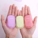 IPRee 50Pcs/Box Paper Soap Flakes Travel Camping Emergency Hand Wash Cleaning Toilet Soap Kits