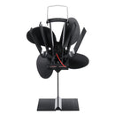 1100rpm Heat Powered Stove Fan Low Noise Wood Log Burner Fireplace Eco Friendly Fan No Battery No Electricity