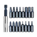 BROPPE 17 In 1 Screwdriver Bit Set Alloy Steel 1/4 Inch Hex Shank Screwdriver