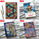 DIY Diamond Painting Embroidery Notebook A5 Notepad Unicorn Butterfly Flower Snow Man Design Special Shaped Hand Paint Leather Cover Cross Stitch Christmas Gifts For Friends