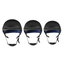 Motorcycle German Style Half Face Helmet Scooter Bike Matt Black M/L/XL DOT