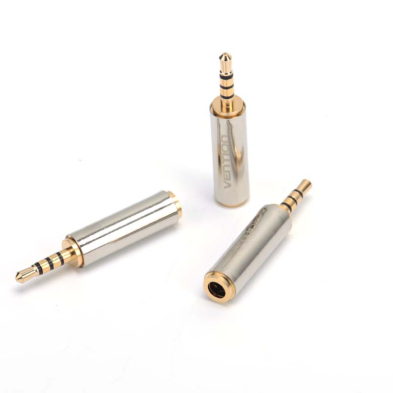 Vention 1Pcs 2.5mm Male to 3.5mm Female Audio Stereo Headphone Jack Adapter Aux Connector
