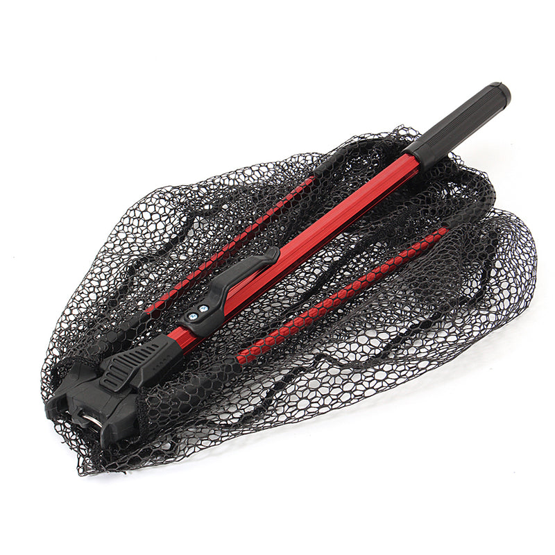 ZANLURE Aluminum Alloy 80cm Single Triangular Ultra-Light Folding Handle Fishing Landing Net