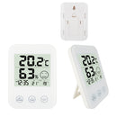 FanJu FJ718 Weather Clock with Temperature Humidity Meter LCD Comfort Display Indoor Thermometer