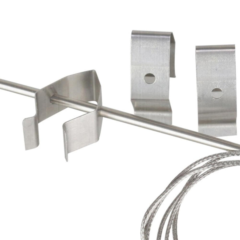 6 Pcs Universal Meat Grill Thermometer Probe Clip Holder For Ambient Temperature Readings Of BBQ Smoker Oven Grill Accessories