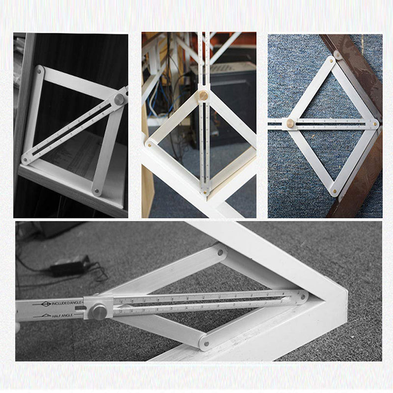 Aluminium Alloy Protractor Multi Angle Measurement Tool for Woodworking Flooring