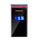 TKEXUN M2 Flip Phone 2800mAh 3.0 inch Touch Screen Blutooth FM Dual Sim Card Flip Feature Phone