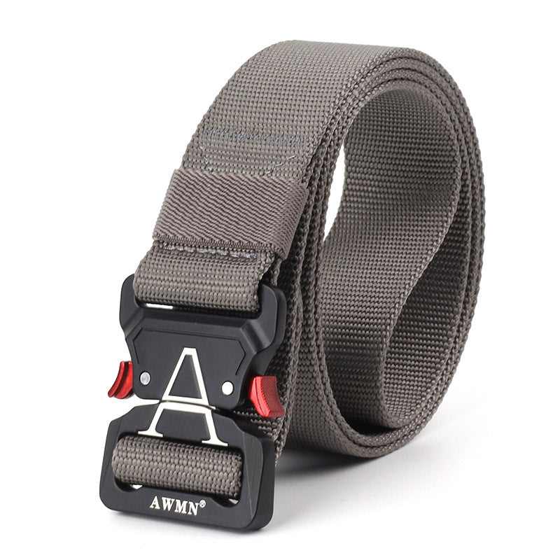 125cm AWMN S05-2 3.8cm Tactical Nylon Belt Inserting Cobra Buckle Military Fan Hunting for Men Women