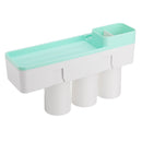 Magnetic Toothbrush Holder Toothpaste Dispenser Bathroom Organizer Storage 2/3 Cup Toothbrush Squeezer