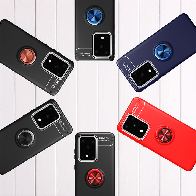 Bakeey 360 Rotating Magnetic Ring Holder Soft TPU Shockproof Protective Case for Samsung Galaxy A51