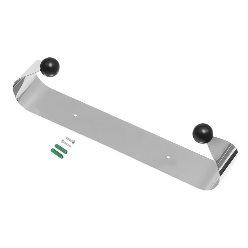 Stainless Steel Roll Paper Holder Plastic Wrap Storage Organizer Kitchen Rack