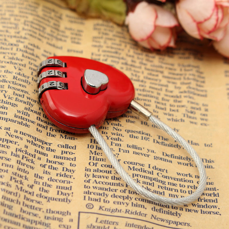 Creative Gift Idea Love Lock Personalised Engraved Padlock Heart Shaped Lock Decorations