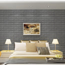 12Pcs/Set 3D Brick Wall Sticker Self-adhesive Panel Decal Waterproof PE Foam Wallpaper for TV Walls Sofa Background Wall Decor