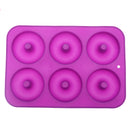 2pcs Donut Bagel Silicone Mold Cake Cookie Cheesecake Baking Non-Stick Mould