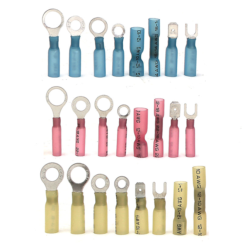 Soloop 250Pcs Heat Shrink Wire Connector Waterproof Kit Automotive Crimp Terminals Set