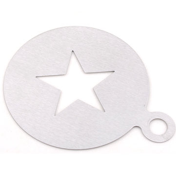 Coffee Spray Mold Decorating Stainless Steel Thick Coffee Making Mould Coffee Pattern Art Mold Tools