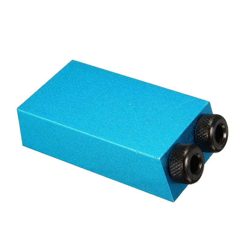 Woodwork Guide Oblique Hole Positioner 6/8/10mm 15 Degree Woodworking Locator Pocket Hole Jig