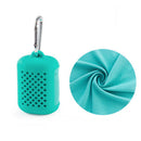 Quick Dry Microfiber Sport Towel with Storage Box Portable Moisture Absorbent 16" Outdoor Towel