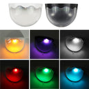 Solar Power Fence Post Light Wall Mount Outdoor Garden Path Landscape Yard Lamp