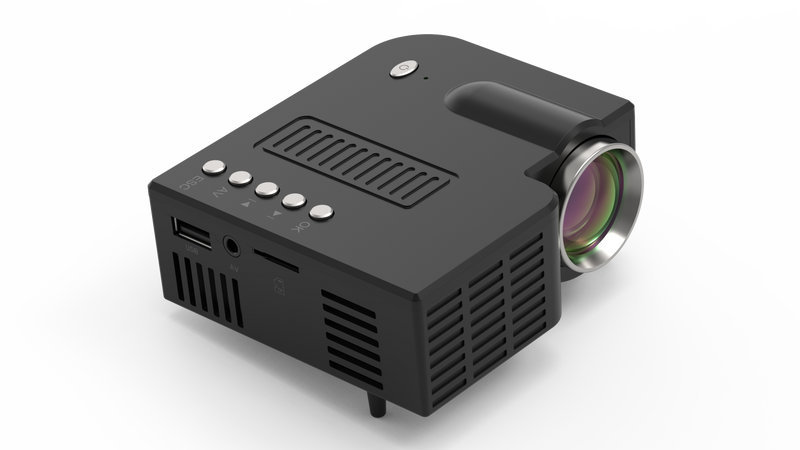 UNIC 28C Mini Portable LCD Projector  Same Screen Support 1080p USB SD Card