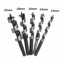 12-25mm Hex Shank Brad Point Drill SDS Auger Drill Bit Spiral Wood Drilling Tool