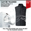 5V USB Electric Vest Heated Jacket Thermal Warm Neck + Back Pad Winter Body Warmer Cloth