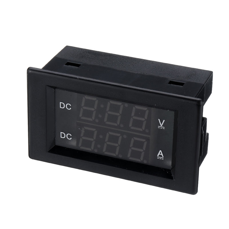 DC 300V 50A Digital Voltmeter Ammeter DC VOLT AMP Tester Gauge With Red and Green Led No Shunt With Back Cover 0.39 "LED