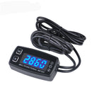 Waterproof LED Screen Multifunctional Motorcycle Digital Tachometer Thermometer
