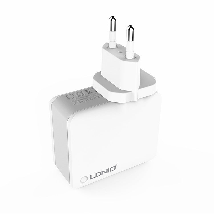LDNIO 4 USB Ports 4.4A Fast Charging EU UK Plug Wall Travel Charger for iPhone 7 iPad Samsung Xiaomi