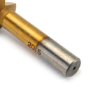 Drillpro 6pcs 3 Flute Titanium Chamfer 90 Degree Chamfering End Mill Cutter Countersink Drill Bit