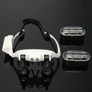 DANIU Portable Head Wearing Magnifying Glass 10X 15X 20X 25X LED Double Eye Repair Magnifier Loupe
