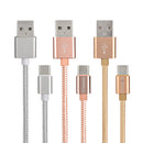 FONENG Metal Alloy  1M TYPE-C Nylon Braid USB Charging Cable for Tablet Cell Phone