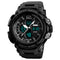 SKMEI 1343 Digital Watch Dual Display Chronograph 3 Time Waterproof Alarm Digital Quartz Wrist Watch