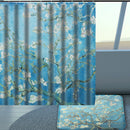 Hand Painted Pear Waterproof Fabric Bathroom Shower Curtain Hooks Home Decor