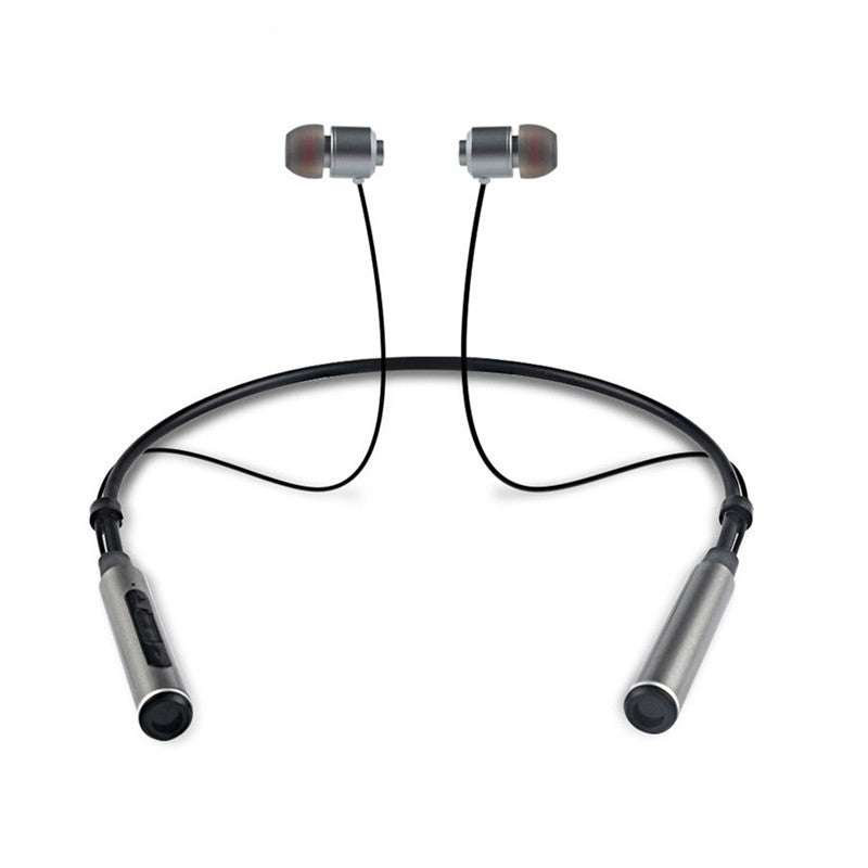 BINAI B22 Double Magnetic Adsorption Wireless bluetooth Earphone Sports Neckband Headphone with Mic