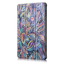 Tri-Fold Printing Tablet Case Cover for Lenovo Tab E10 Tablet - Tree leaves