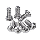 Suleve M3SS4 100Pcs Metric M3 304 Stainless Steel A2 Button Head Hex Socket Cap Screw Bolt