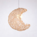 Modern Moon Rattan Light  Pendant Lamp Ceiling Light Romantic Home Decoration